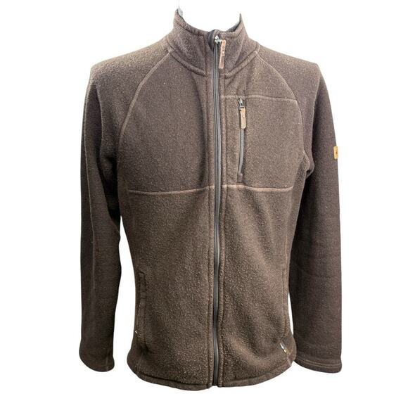 Smartwool Fleece Jacket Size S Brown Wool Blend Full Zip Outdoor Athletic Wear - Picture 1 of 7
